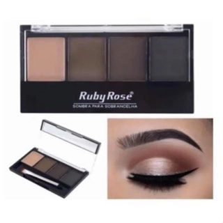 Paleta Para Sobrancelha Ruby Rose HB9354 em Oferta na Shopee