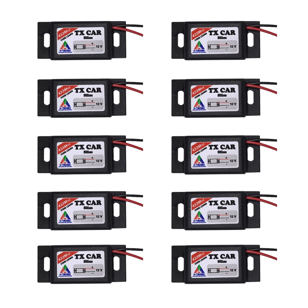 Kit 10 Controle Portão Eletrônico Farol Tx Car Garen, Rcg E Outros 433Mhz - H-tronic