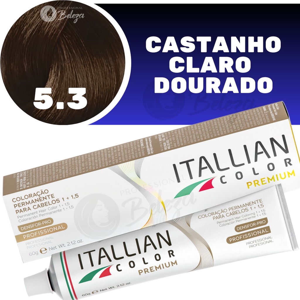 Coloraçao Itallian Color  5.3 (25) Castanho Claro Dourado