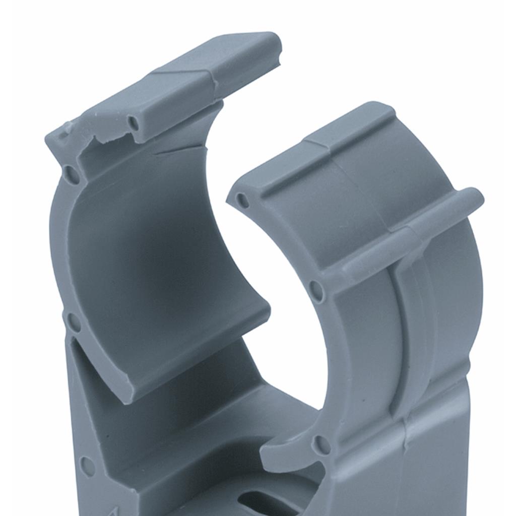 Detalhes do Abracadeira Para Eletroduto Aparente Cinza Pvc 1/2 Wetzel