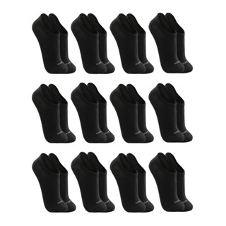 Kit 12 Pares de Meias Cano Invisível Algodão 3270 - Preto