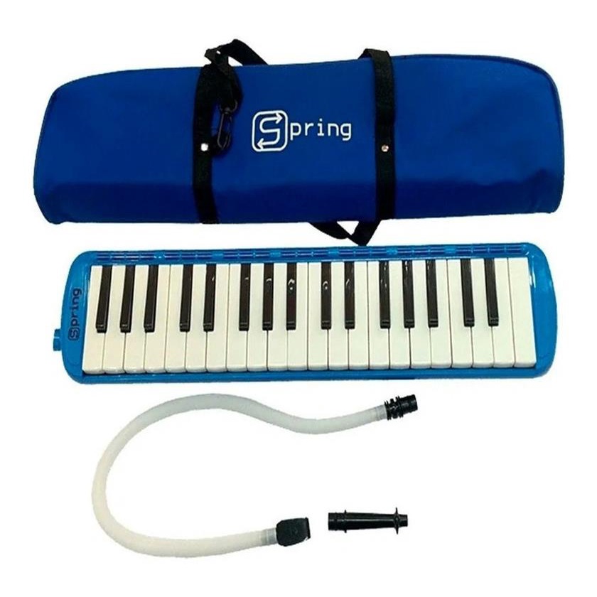 Escaleta Spring 37 Teclas Com Capa Sg37 Azul Profissional