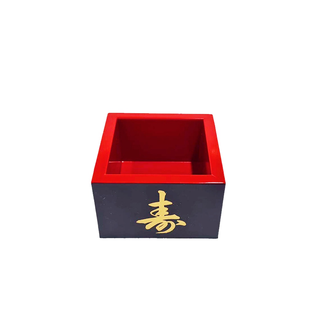 COPO QUADRADO SAKE MASSU PEQUENO PRETO