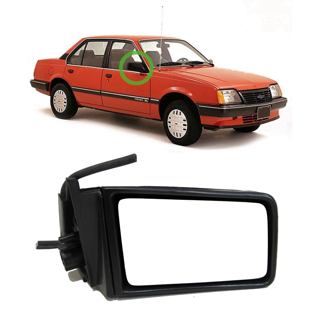 Retrovisor Chevrolet Monza 1991 1992 1993 Sem Controle Manual