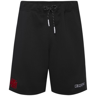 Bermuda Vasco Kappa Moletom Confort Preta Masculina