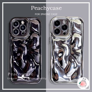 Ready Stock Black Irregularidade Meteorita Caixa De Telefone Com Revestimento Eletrolítico Para iPhone 15 14 Plus 13 12 11 Pro Max Xr Xs X 8 7 6Plus Capa Traseira Macia TPU