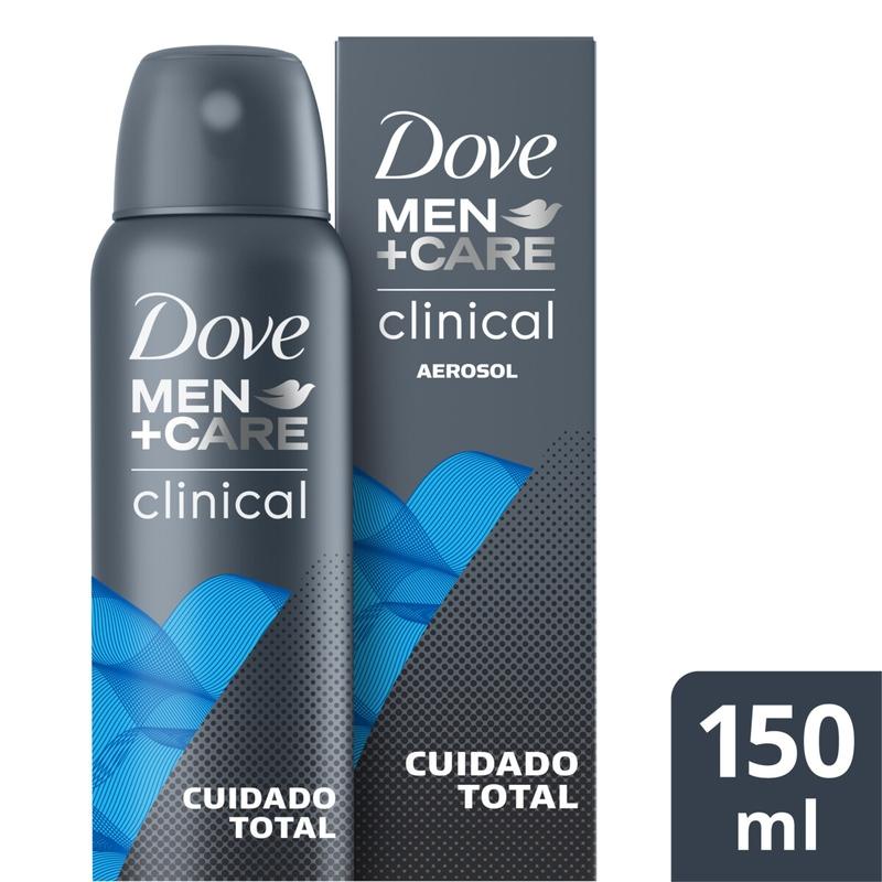 Desodorante Aerosol Dove Men+Care Clinical Cuidado Total 150ml em Oferta na Shopee