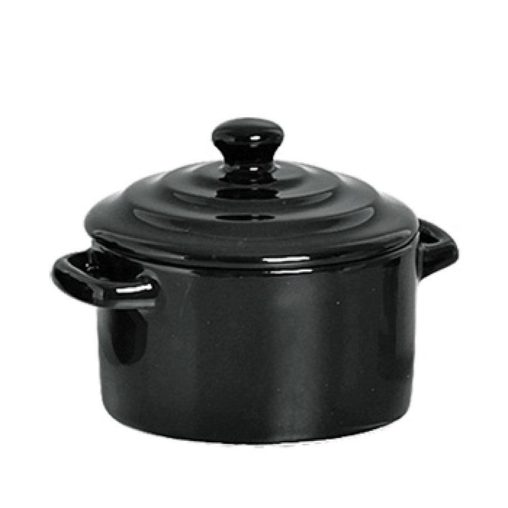 Mini Caçarola em Cerâmica Preta - 250ml