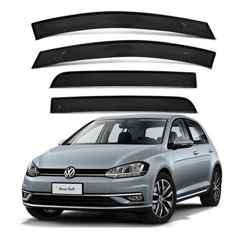Calha De Chuva Vw Golf 2016 A 2020 4 Portas Acrílico Fumê Ecoflex 30.027A