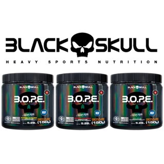 Kit 3x Pré treino BOPE 150g - Black Skull
