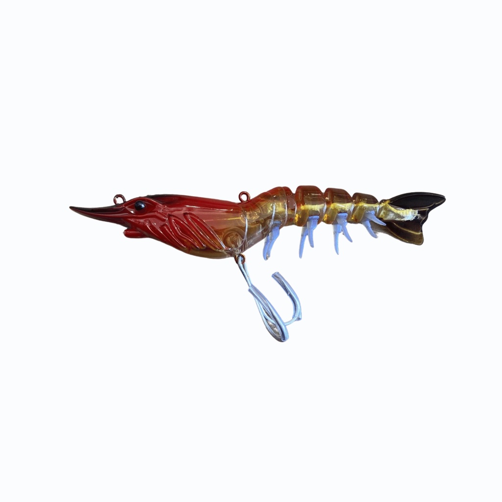 Isca Artificial Shirimp Move Albatroz 110 14,5gr 01- Robalo , Badejo , Garoupa ( água salgada ) Tucunaré ( água doce)