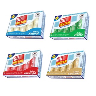 Kit com 16 Gli-Instan Lowçucar Sabores Variados