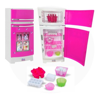Geladeira Infantil Brinquedo Criança Cozinha Com Comidinhas Magic Toys em Oferta na Shopee