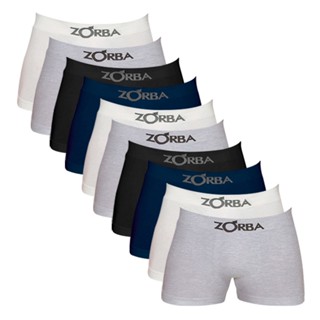 Kit Com 10 Cuecas Box Boxer Zorba 781 Sortido