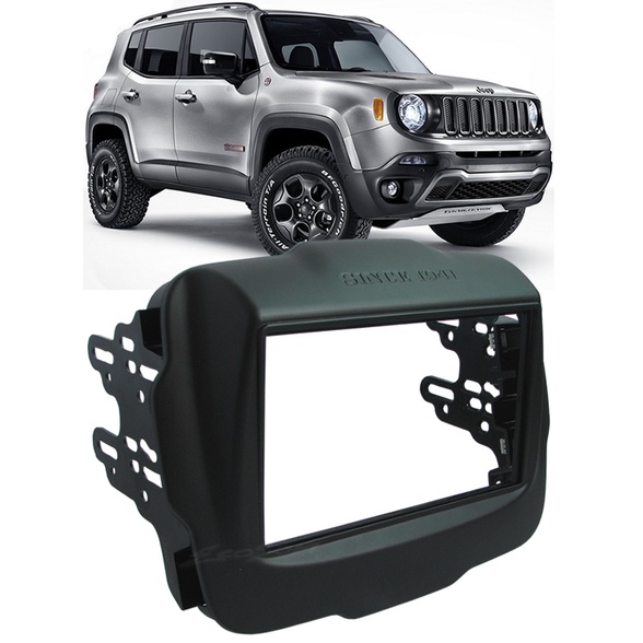 Moldura De Painel 2 Din Jeep Renegade 2015 em diante