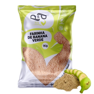 Farinha de Banana Verde 1Kg - P&P em Oferta na Shopee