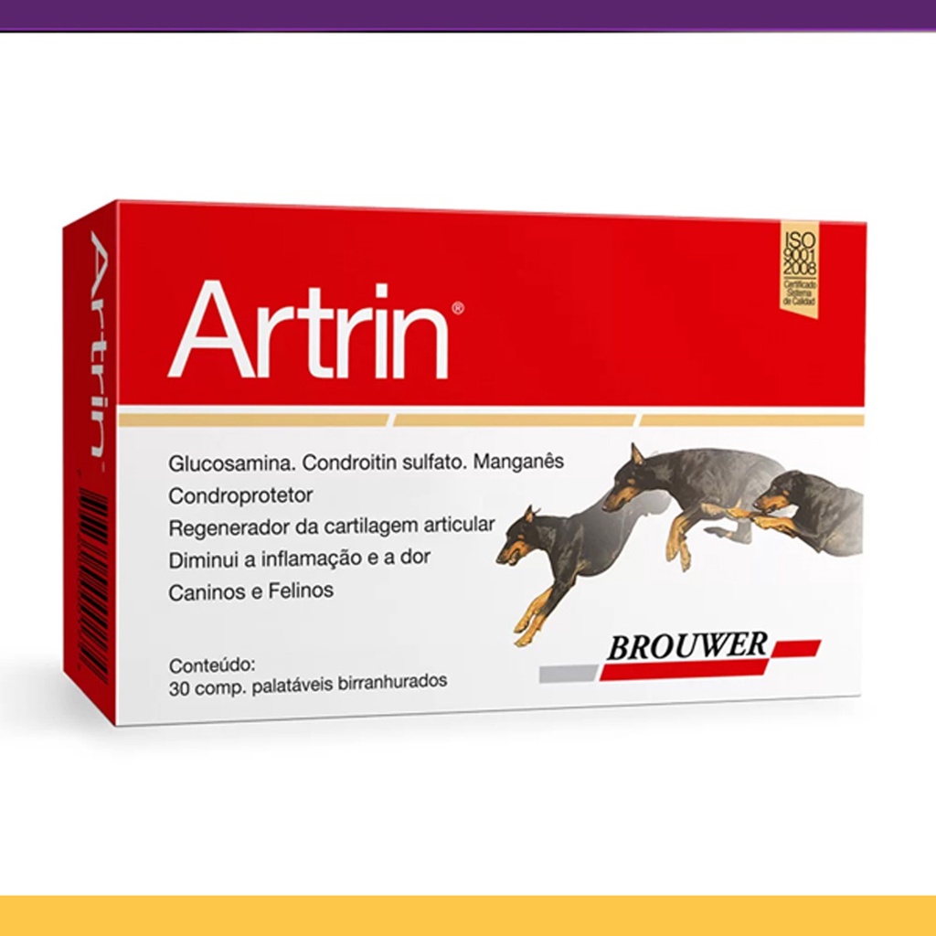 Artrin Brouwer para Cães e Gatos - 30 Comprimidos em Oferta na Shopee