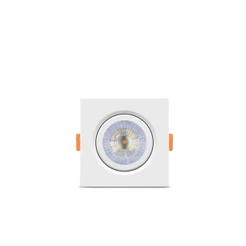 KIT 10 SPOT LED ELGIN LUMINÁRIA MR16 5W 3000K DIRECIONÁVEL QUADRADO