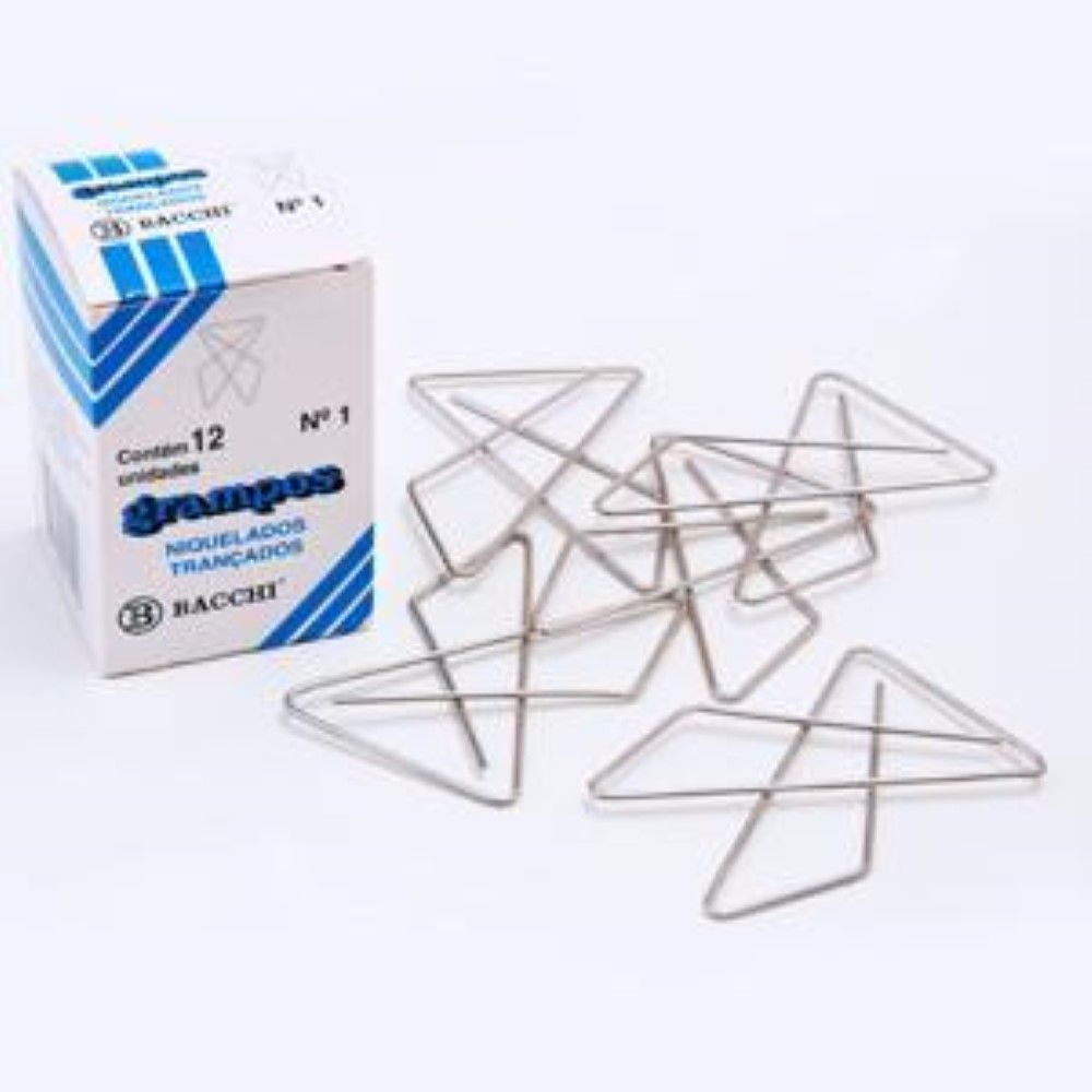 Grampo Trançado Trunfo Nº 1 Galvanizado Com 12 Unidades Bacchi