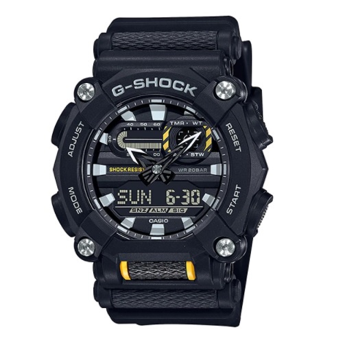 Relógio Casio G-Shock GA-900-1ADR masculino, anadigi, à prova d'água, original e perfeito para presente.