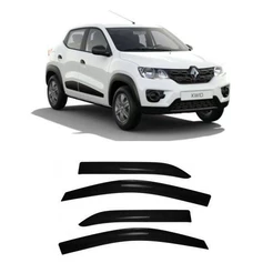 Calha Chuva Defletor Renault Kwid 2017 2018 2019 2020 2021 2022 2023 4 Portas