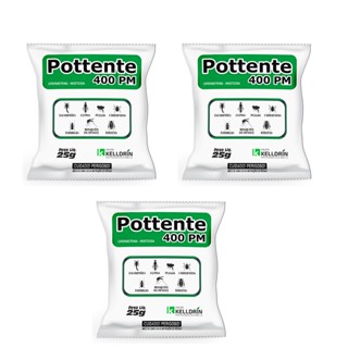 3UN Kelldrin Pottente 400PM - Contra Formigas Aranhas Escorpiões Baratas Carrapatos Cupins Pulgas