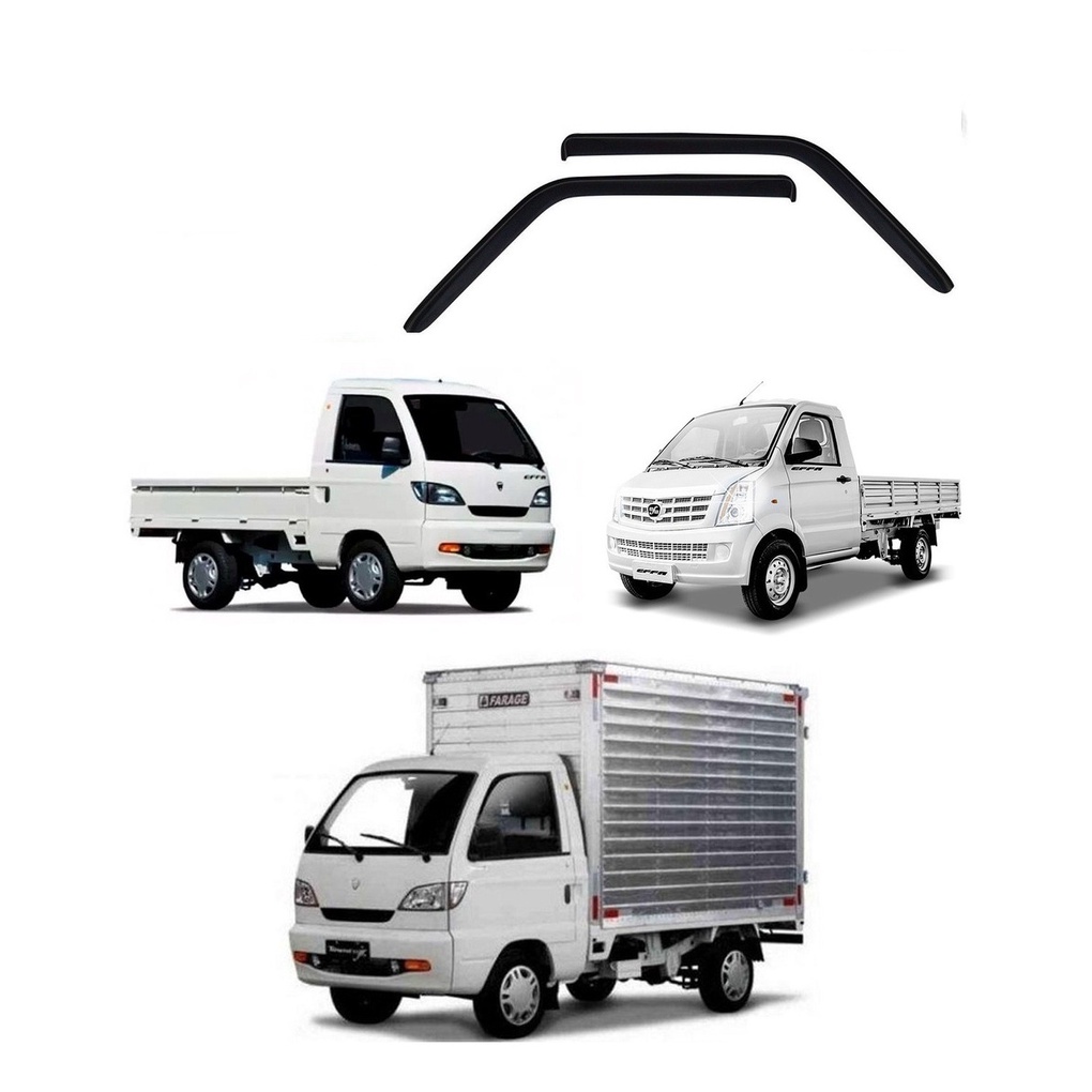 Calha De Chuva Defletor Effa Towner Pick Up Furgao 2 Portas 2010 Em Diante Fume 2 Portas EF8536