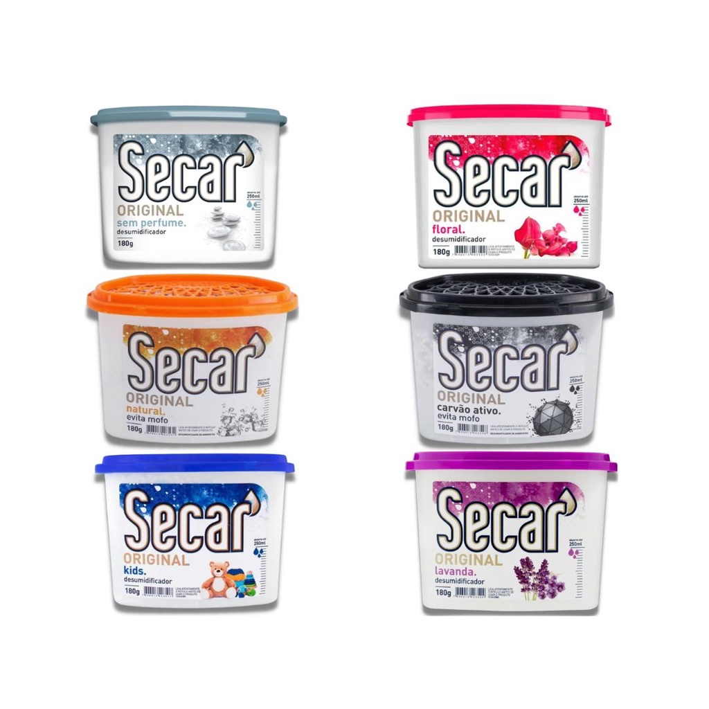 Anti Mofo Secar Original 180g Fragrâncias Evita Umidade Fungos Gavetas Desumidificador Armario
