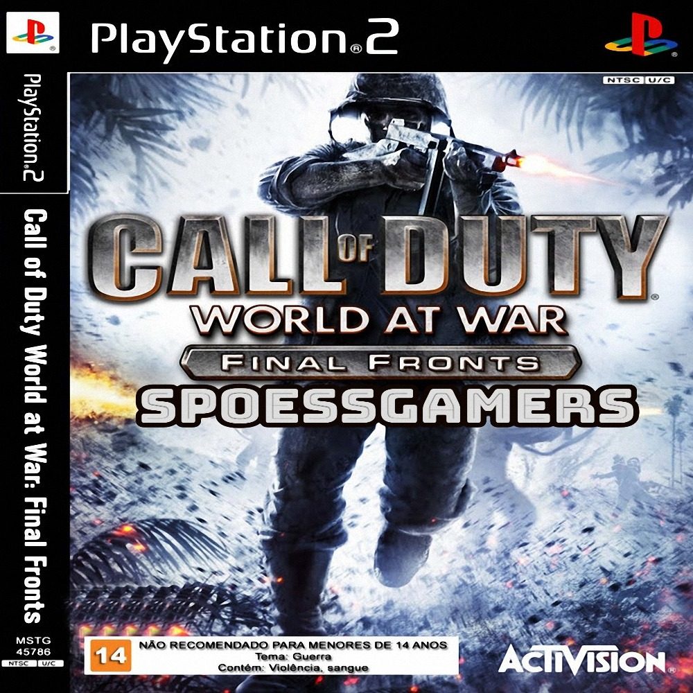 Jogo Ps 2 Call Of Duty World At War Final Fronts   Me