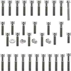Kit parafusos inox tampa motor completo CG125 Titan 1995 a 1999 inteiro