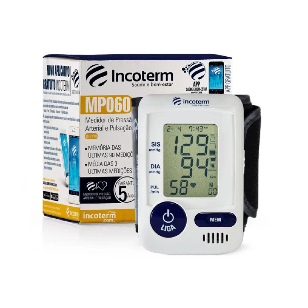 Aparelho medidor de pressão arterial digital de pulso Incoterm MP060 em Oferta na Shopee