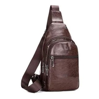 Bolsa Mochila De Peito Tiracolo Pochete Bolsa De Couro Transversal Masculina