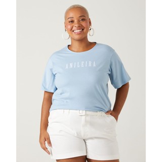 Blusa Feminina Plus Size Anileira Malha Natural Color