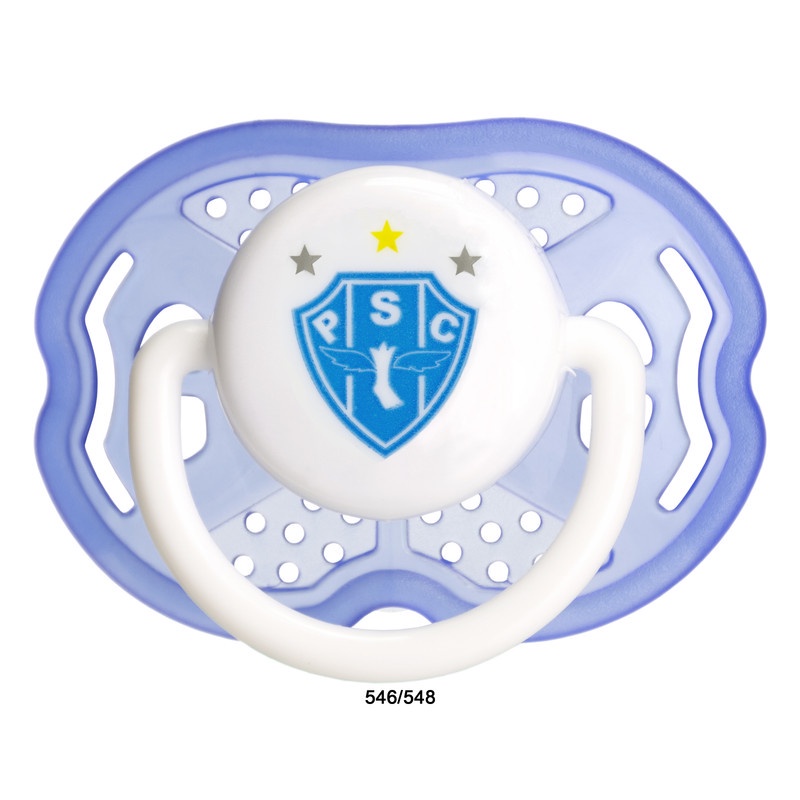 Chupeta Paysandu Redondo Convencional Tam 2 Kids Gol Produto Oficial
