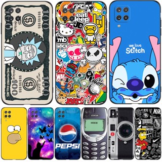 Capa Para Samsung Galaxy A12 M12 Traseira Do Telefone Black Tpu anime Engraçado De Desenho Animado aa