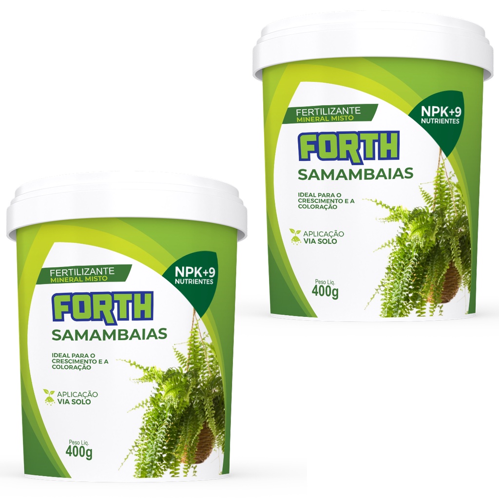 Kit 2 Forth Samambaias Para Manutenção de Samambaias - 400g em Oferta na Shopee