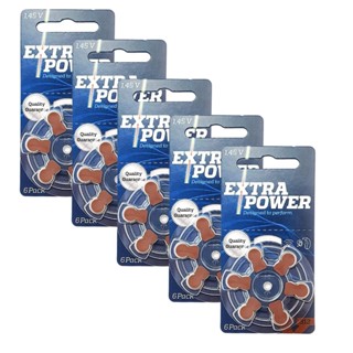 30 Pilhas Baterias 312 Pr41 Aparelho Auditivo Extra Power