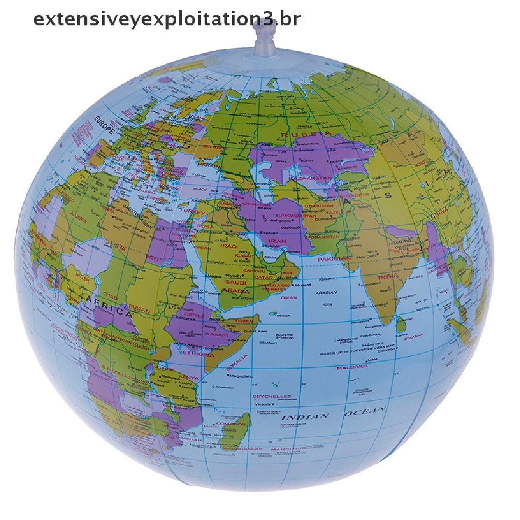 EE 40cm Globo Mundial Inflável Ensina A Educação Mapa De Geografia Bola De Praia De Brinquedo Para Crianças . em Oferta na Shopee