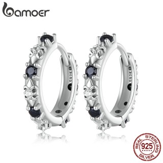 Bamoer 925 Sterling Silver Vintage Iris Flower Brincos De Prata Jóias De Moda Para Mulheres