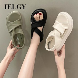 Sandálias IELGY Femininas De Sola Grossa Romana Esportiva casual design De Moda cross strap