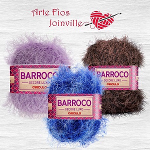 Barroco Decore Luxo 180mts 280g Círculo em Oferta na Shopee