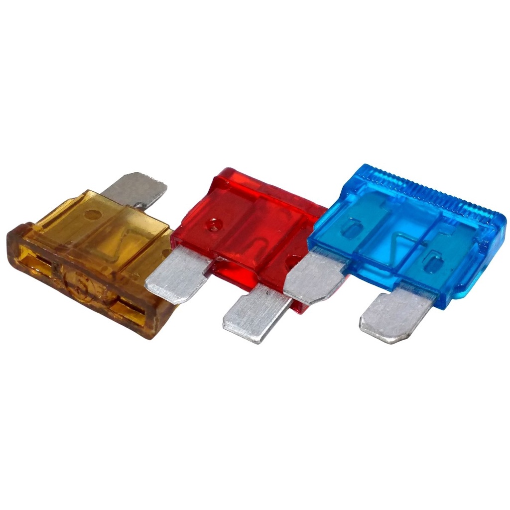 Kit 30 Fusíveis Lâmina Médio Comum Variados 05a 10a 15a