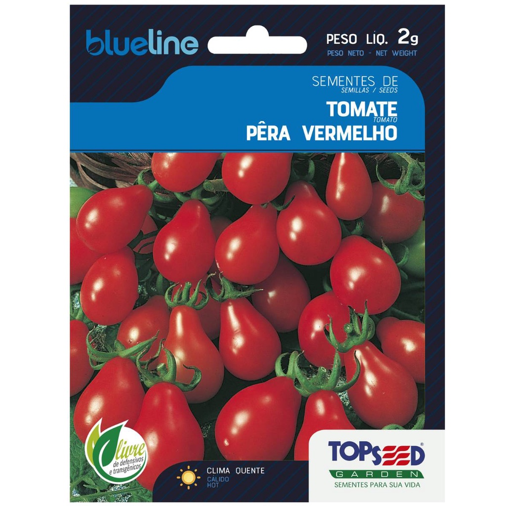 Sementes de Tomate Pêra Vermelho (2g) Blueline TOPSEED