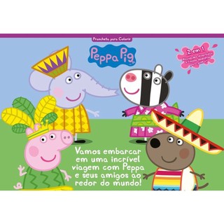 Peppa Pig Prancheta para Colorir em Oferta na Shopee