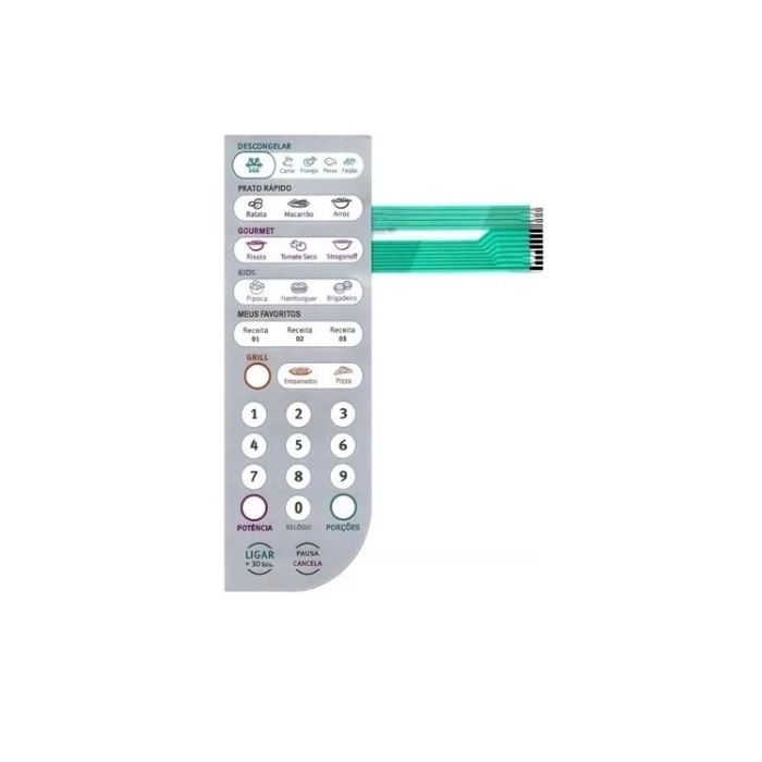 Painel Membrana Teclado Para Microondas Electrolux Eletrolux Meg41 Meg 41 Similar