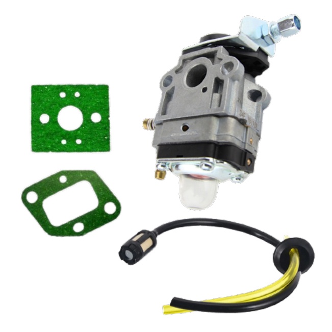 Carburador Roçadeira 43cc 52cc Toyama + 2 Juntas + Kit Mangueira Toyama TBC43X TBC52X TBC43SH Terra