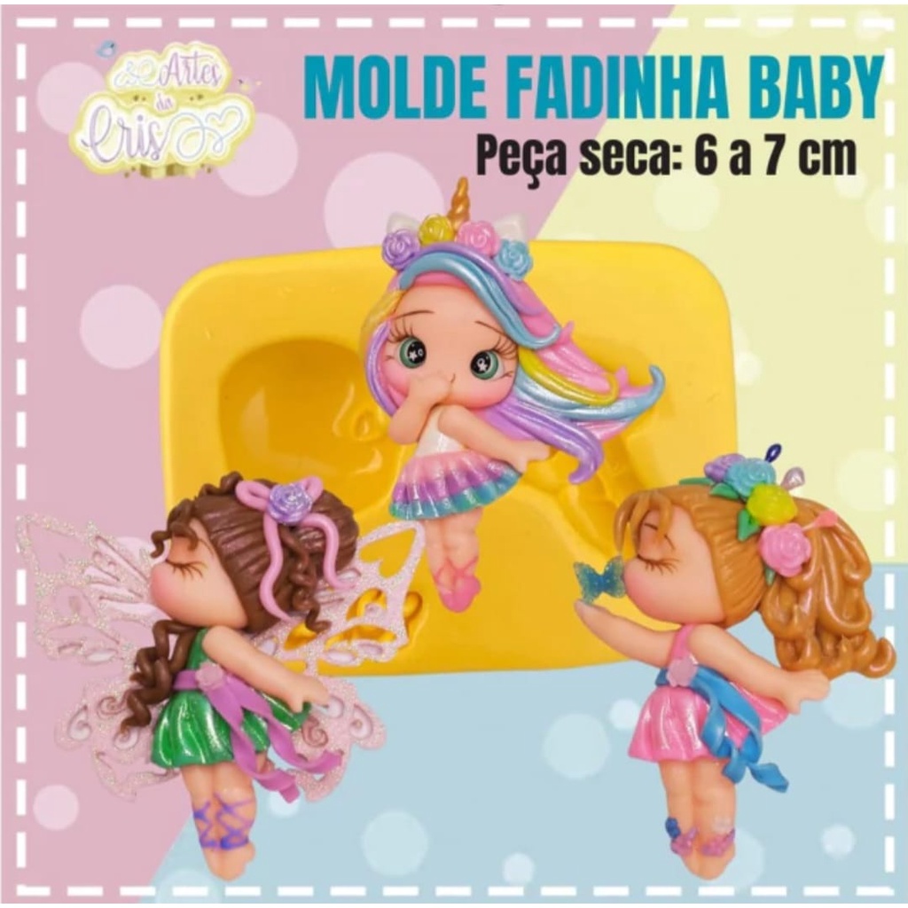 Molde Fadinha Baby Artes da Cris