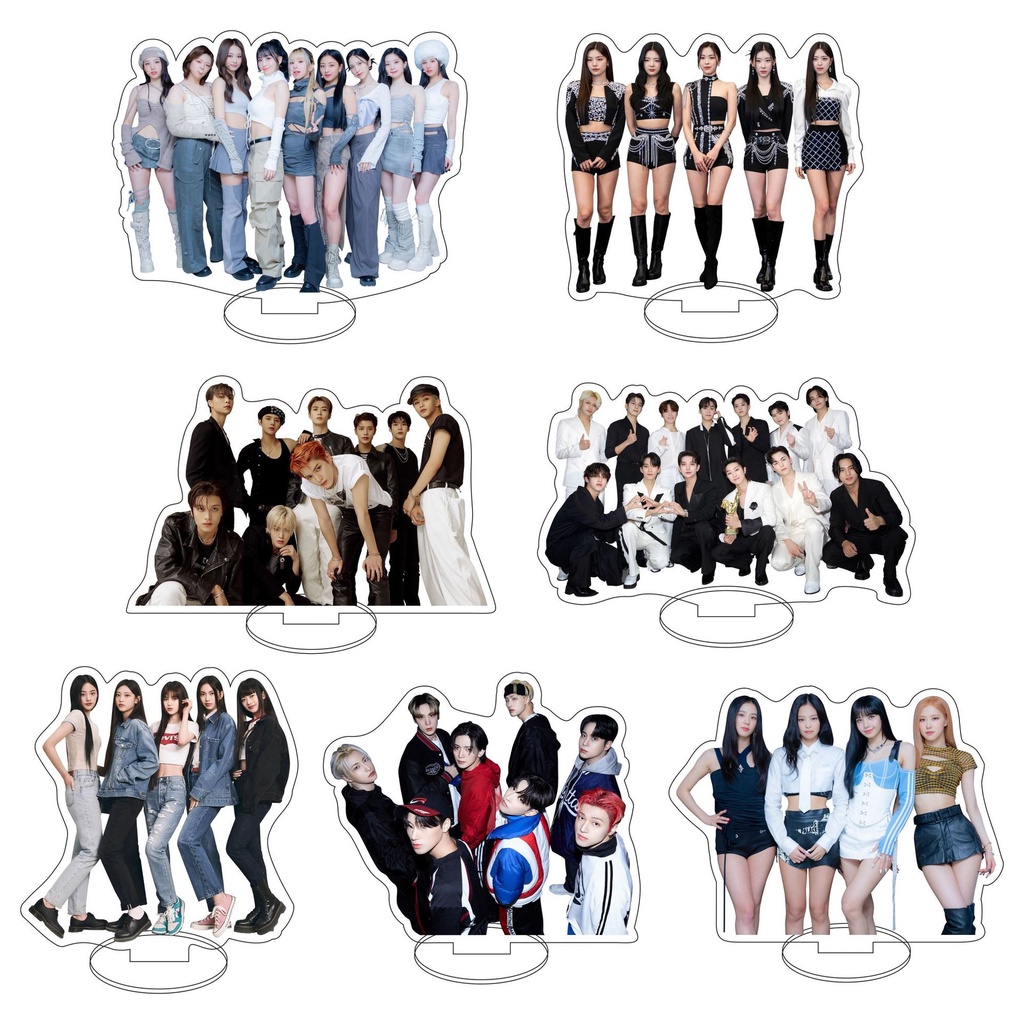 Kpop Straykids IVE NcT NJ TxT Seventeen Acrílico Stand-up Sinal De Mesa Ornamento em Oferta na Shopee