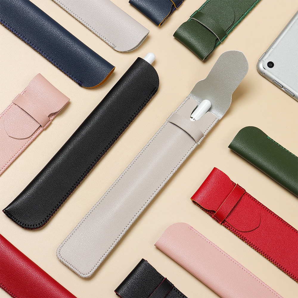 Capa Stylus Para Lápis Apple Gen1 2 Touch-Pen Protect iPad Pro Bolsa Simples De Couro Leve Caneta