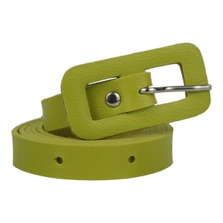 Cinto Feminino Fino De Fivela Retangular Em Couro Sintético Ajustável Para Usar No Dia A Dia, Delicado, Versátil - CF100